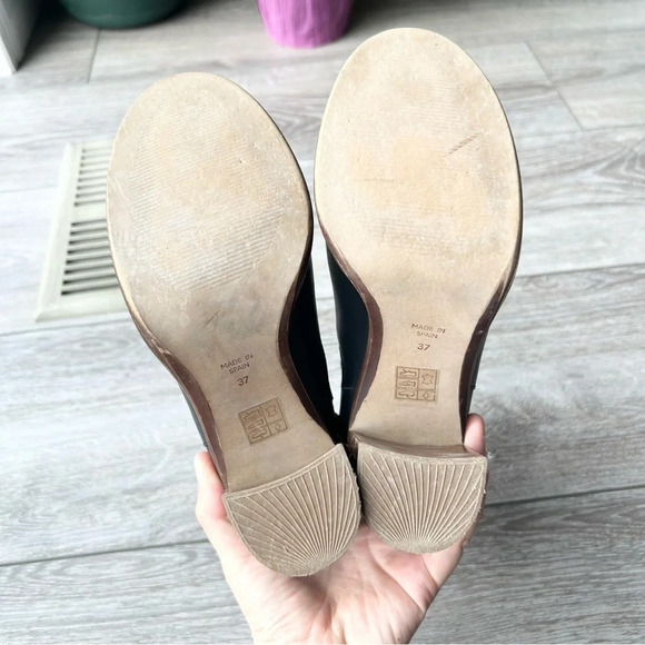 KG KURT GEIGER Sebastian Black Leather Buckle Ankle Boots Made in Spain - Picture 11 of 12